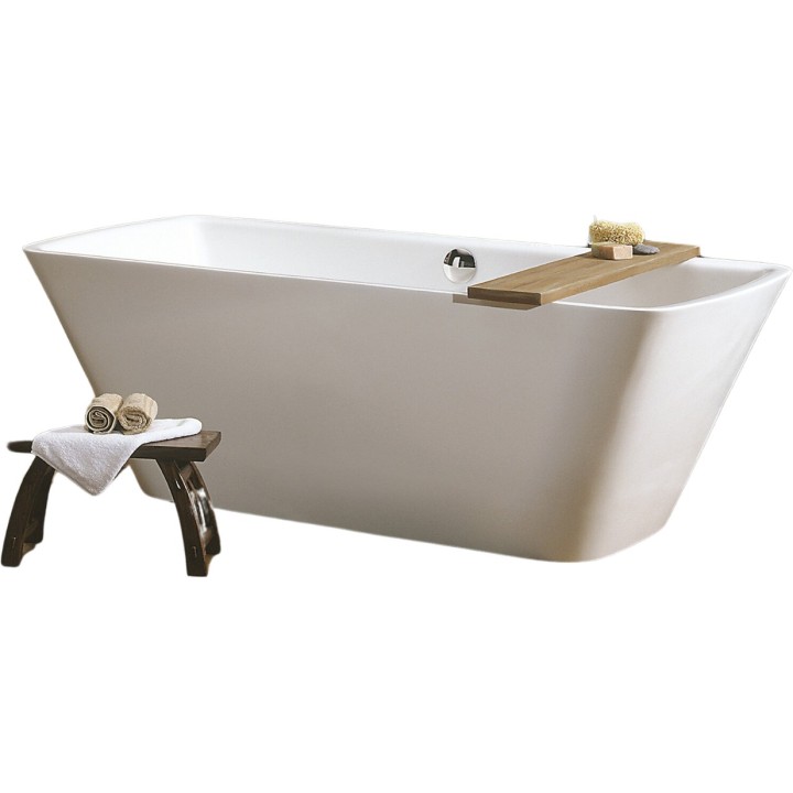 Kyoto Double Ended Freestanding Luxury Bath & Integrated Chrome Waste - 1720mm(l) x 850mm(w) x 630mm(h)