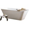 Kyoto Double Ended Freestanding Luxury Bath & Integrated Chrome Waste - 1720mm(l) x 850mm(w) x 630mm(h)