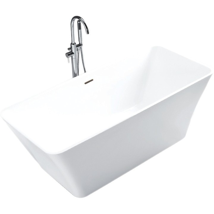 Kyoto Double Ended Freestanding Luxury Bath & Integrated Chrome Waste - 1720mm(l) x 850mm(w) x 630mm(h)