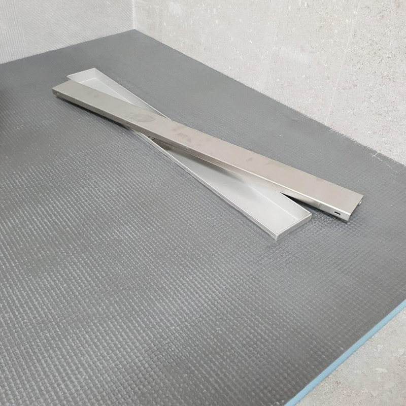 Linear Waste Wetroom Drain System including Tanking Kit (5 Sizes)