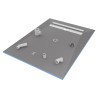 Linear Waste Wetroom Drain System including Tanking Kit (5 Sizes)