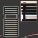 500mm (w) x 788mm (h) "Solar" Black Designer Towel Rail