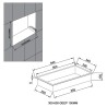 600mm (w) x 300mm (h) Stainless Steel Rectangular Pre-Formed Shower Niche With LED Lighting