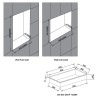 600mm (w) x 300mm (h) Matt Black Stainless Steel Rectangular Pre-Formed Shower Niche With LED Lighting