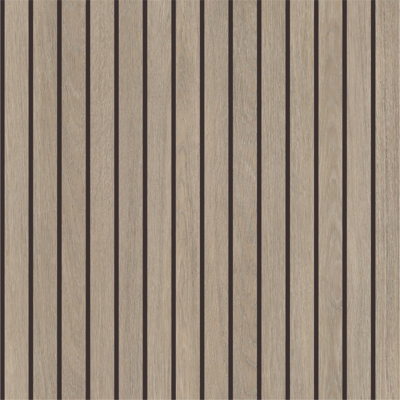 Beige Grey Lorenzo Oak Wood Slat - Naturepanel - Close Up