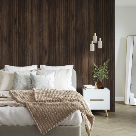 Warmia Walnut Wood Slat - Naturepanel 2700mm Height