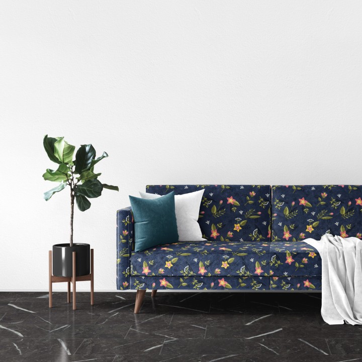 Dynasty Black - SPC Click Flooring - 615mm x 315mm - Insitu