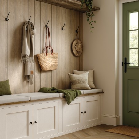 Beige Grey Lorenzo Oak Shiplap - Naturepanel
