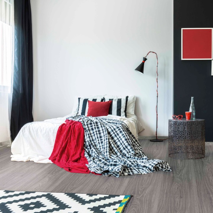 Reve Dark Grey - SPC Click Flooring - 1220mm x 315mm - Insitu