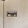 600mm (w) x 300mm (h) Stainless Steel Rectangular Pre-Formed Shower Niche With LED Lighting - closeup