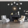 Charcoal - Waterproof Slat Wall Panels - 300mm (w) x 2600mm (h) - closeup