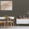 Grey Oak - Waterproof PVC Slatted Decorative Interior Wall Panels - 300mm (w) x 2600mm (h)
