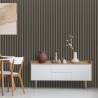 Grey Oak - Waterproof PVC Slatted Decorative Interior Wall Panels - 300mm (w) x 2600mm (h)