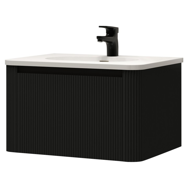 Cosmo 600mm Wall Hung Single Drawer Vanity Units