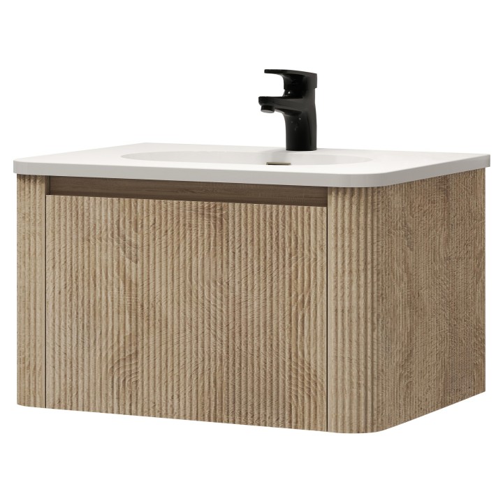 Cosmo 600mm Wall Hung Single Drawer Vanity Units