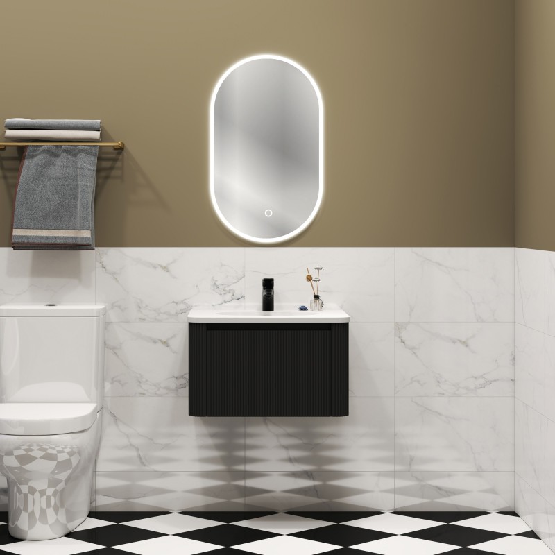Cosmo 600mm Wall Hung Single Drawer Vanity Units