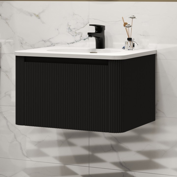Cosmo 600mm Wall Hung Single Drawer Vanity Units