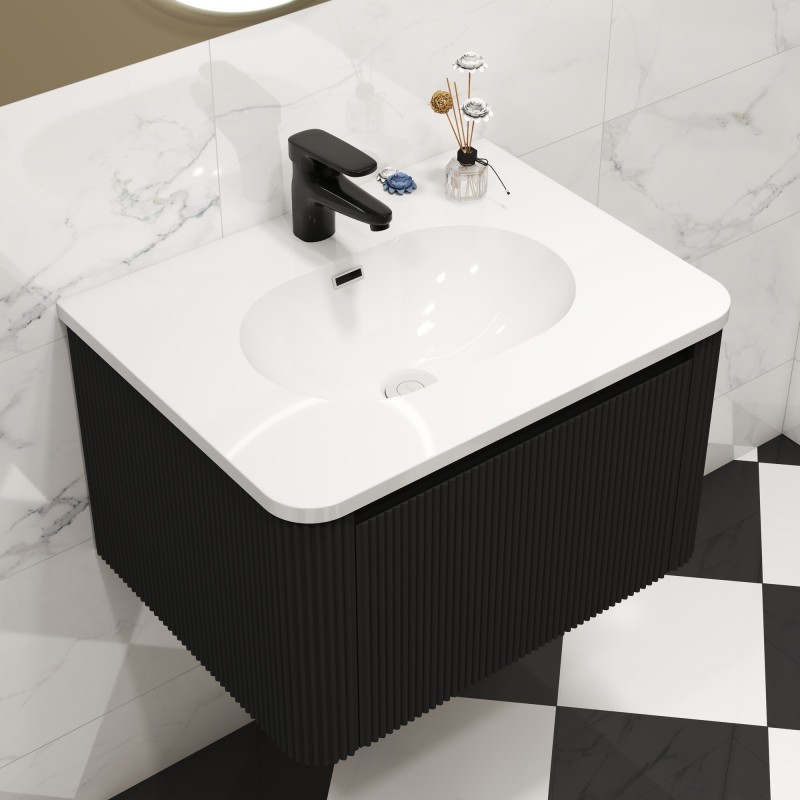 Cosmo 600mm Wall Hung Single Drawer Vanity Units