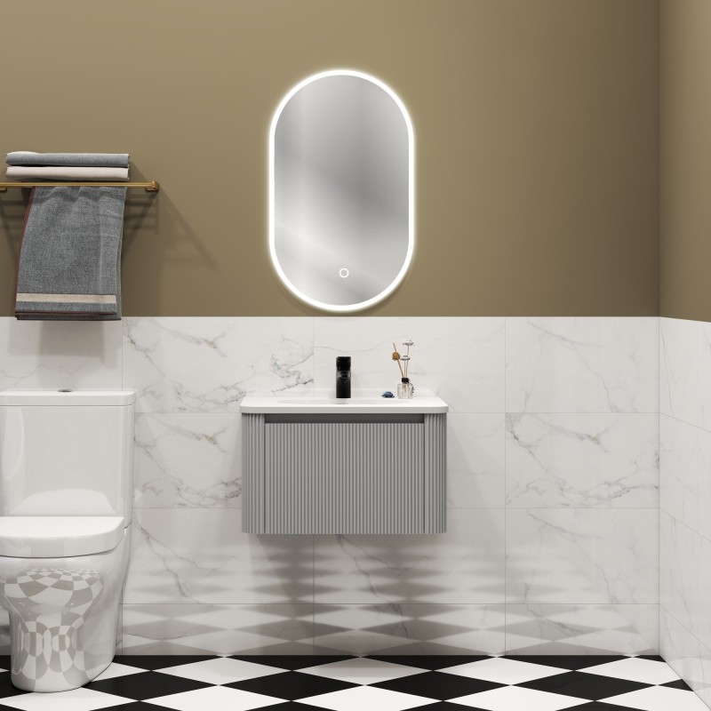 Cosmo 600mm Wall Hung Single Drawer Vanity Units