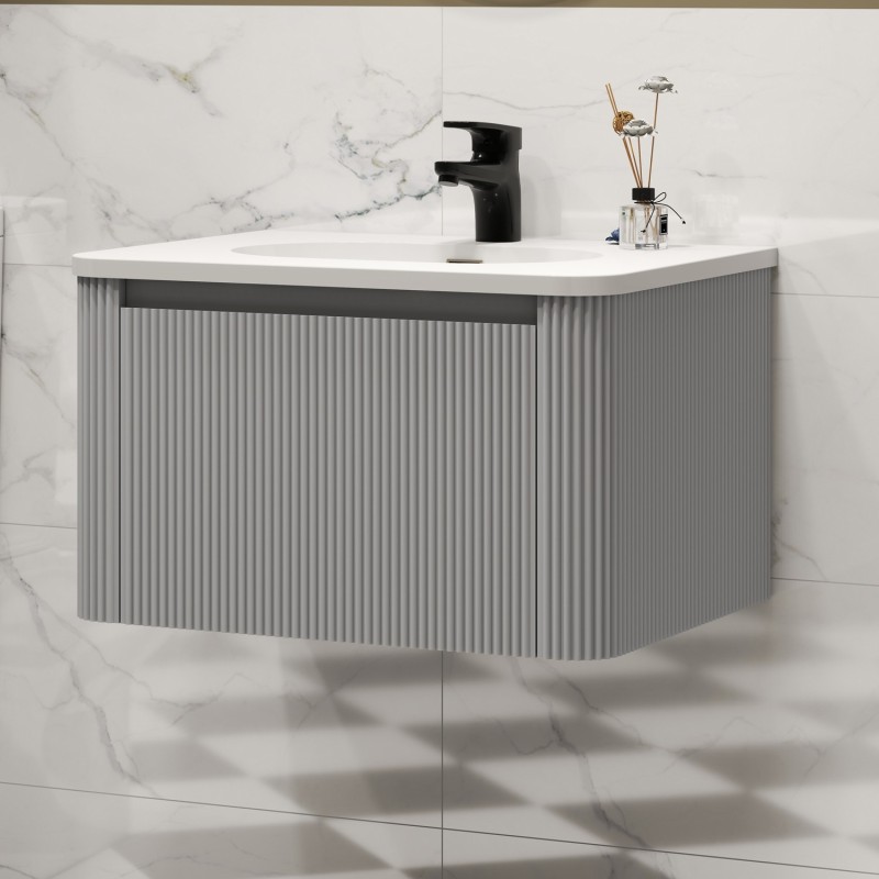 Cosmo 600mm Wall Hung Single Drawer Vanity Units