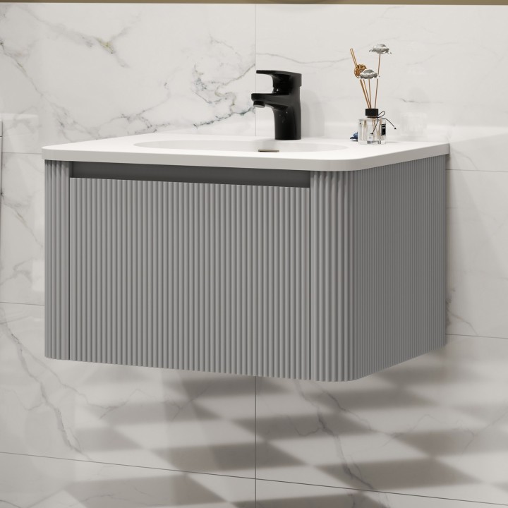 Cosmo 600mm Wall Hung Single Drawer Vanity Units