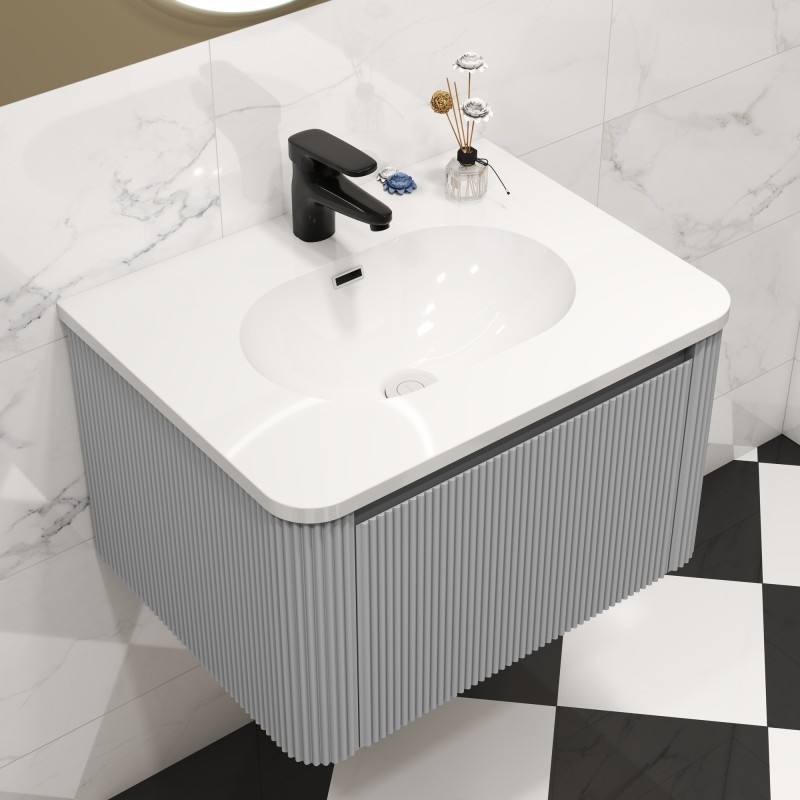 Cosmo 600mm Wall Hung Single Drawer Vanity Units