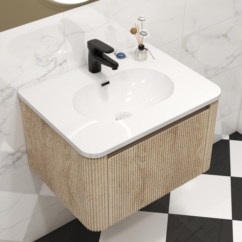 Cosmo 600mm Wall Hung Single Drawer Vanity Units