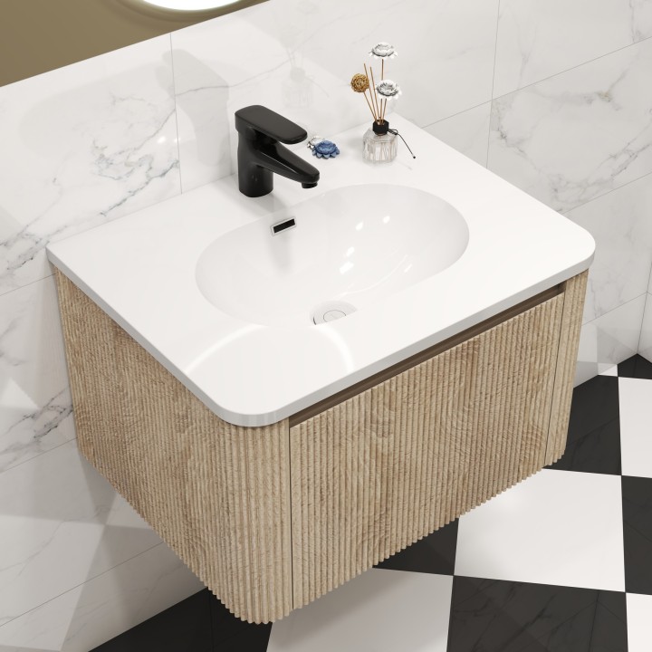 Cosmo 600mm Wall Hung Single Drawer Vanity Units