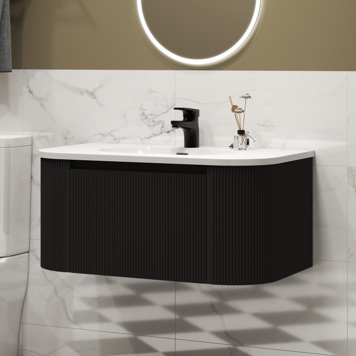 Cosmo 800mm Wall Hung Single Drawer Vanity Units