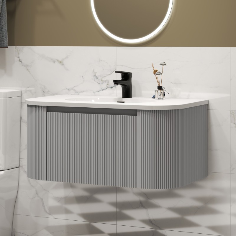 Cosmo 800mm Wall Hung Single Drawer Vanity Units