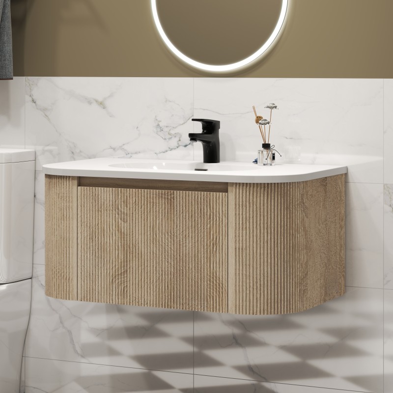 Cosmo 800mm Wall Hung Single Drawer Vanity Units