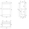 Cosmo 445mm Cloakroom Vanity Units