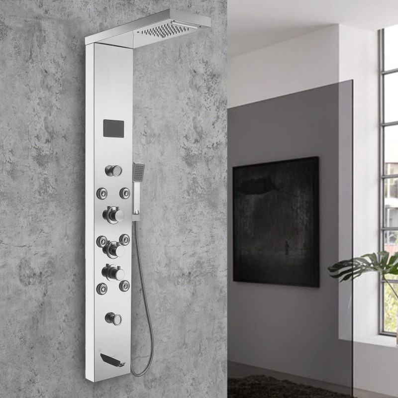 Chrome Shower Tower - Insitu