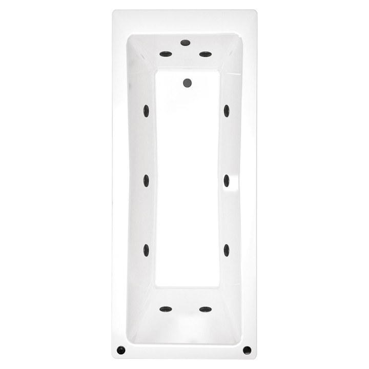 Edge Square Single Ended Whirlpool & Airpool Baths