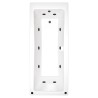 Edge Square Single Ended Whirlpool & Airpool Baths