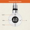 Cleo Round Compact White Electric Radiator Towel Rail Heating Elements