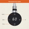 Cleo Round Compact Black Electric Radiator Towel Rail Heating Elements