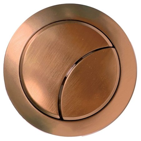 Round Dual Flush Brushed Bronze Toilet Push Button (Rod) - 48mm(w)