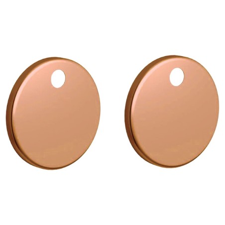 Brushed Bronze Toilet Seat Cover Caps (Pair) - 10mm(h)