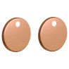 Brushed Bronze Toilet Seat Cover Caps (Pair) - 10mm(h)