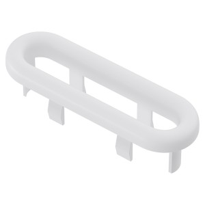 Messina Overflow Oval Ring - White