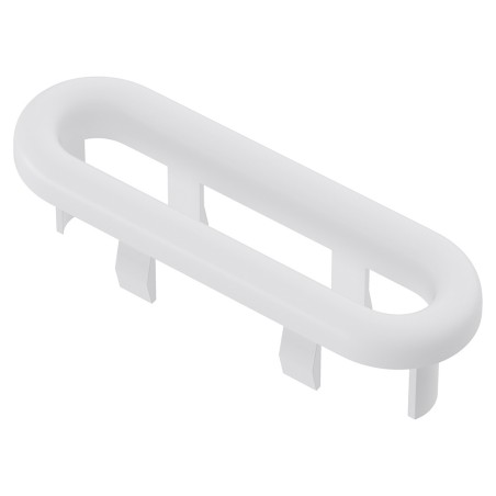 Messina Overflow Oval Ring - White