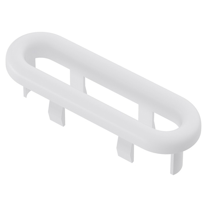 Messina Overflow Oval Ring - White