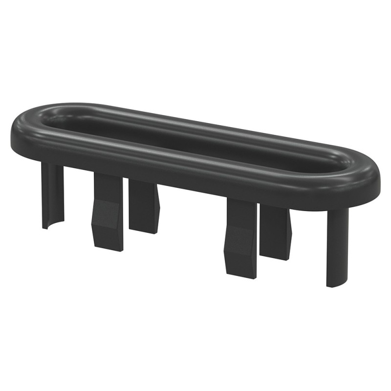 Messina Overflow Oval Ring - Matt Black