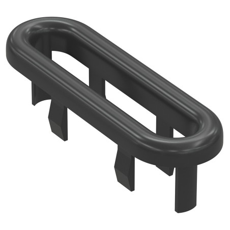 Messina Overflow Oval Ring - Matt Black