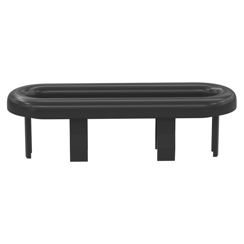 Messina Overflow Oval Ring - Matt Black