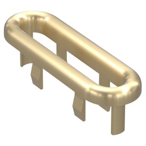 Messina Overflow Oval Ring - Brushed Brass