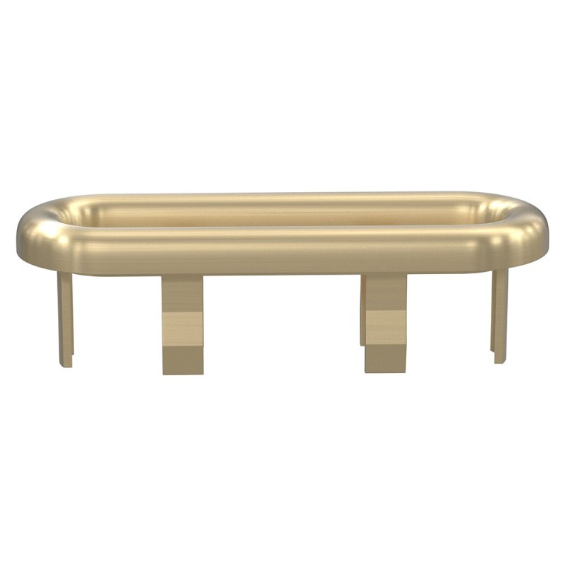 Messina Overflow Oval Ring - Brushed Brass