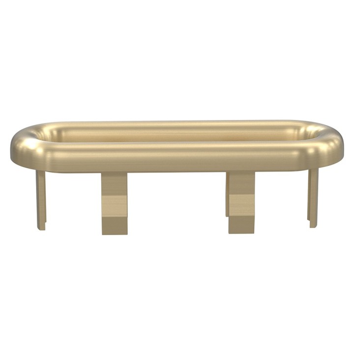 Messina Overflow Oval Ring - Brushed Brass