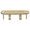 Messina Overflow Oval Ring - Brushed Brass